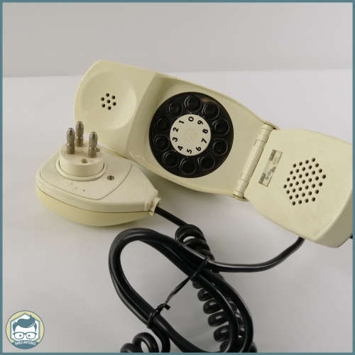 Super Rare!!! Vintage 1960`s Iconic Cream Grillo Flip Phone By Siemens!!!