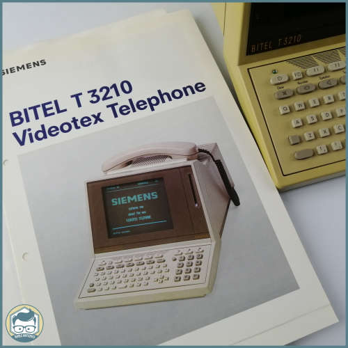 Super Rare!!! Vintage 1980`s Siemens Bitel Videotex Telephone!!!