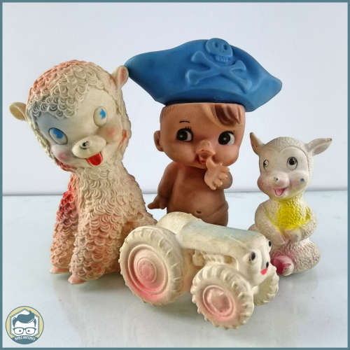 RARE!!! Vintage 1960`s Rubber Toy Collection!!!