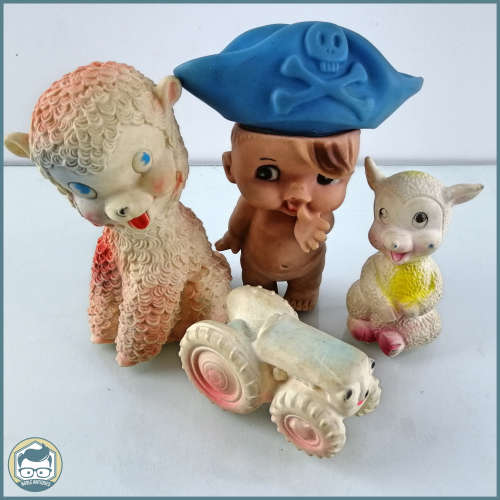 RARE!!! Vintage 1960`s Rubber Toy Collection!!!
