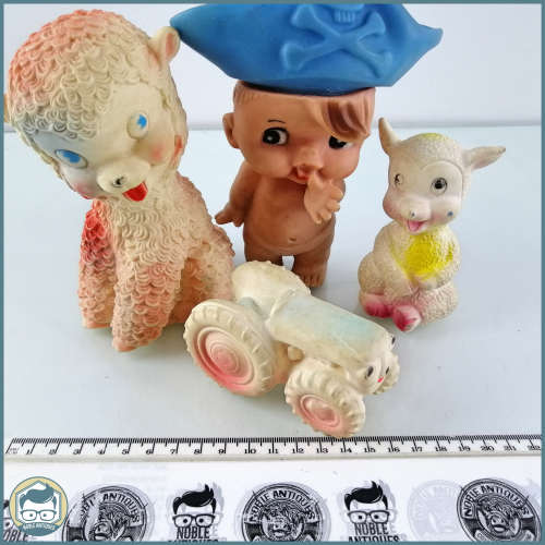 RARE!!! Vintage 1960`s Rubber Toy Collection!!!
