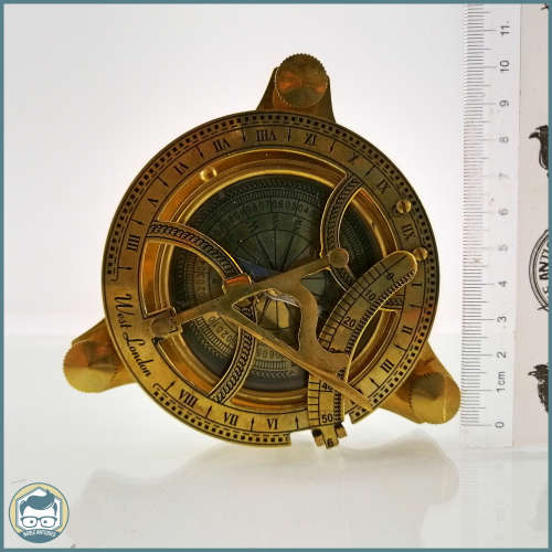 Original Solid Brass Sundial and Compass!!!