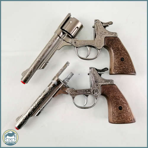 Two Vintage Die Cast Metal Cap Guns, One no Spool, Excellent Working Condition!!!