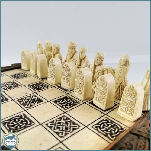 Highly Detailed Isle Of Lewis History Craft Chess Set!!! Fantastic Condition!!!