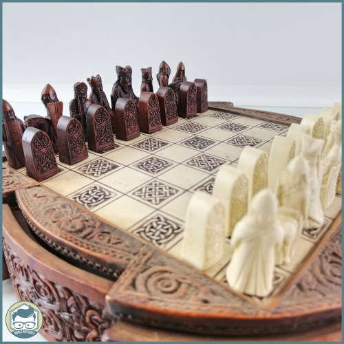Highly Detailed Isle Of Lewis History Craft Chess Set!!! Fantastic Condition!!!