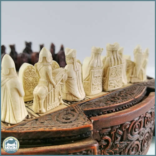 Highly Detailed Isle Of Lewis History Craft Chess Set!!! Fantastic Condition!!!