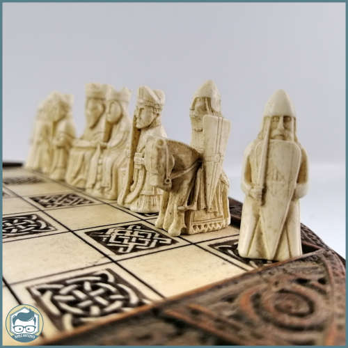 Highly Detailed Isle Of Lewis History Craft Chess Set!!! Fantastic Condition!!!