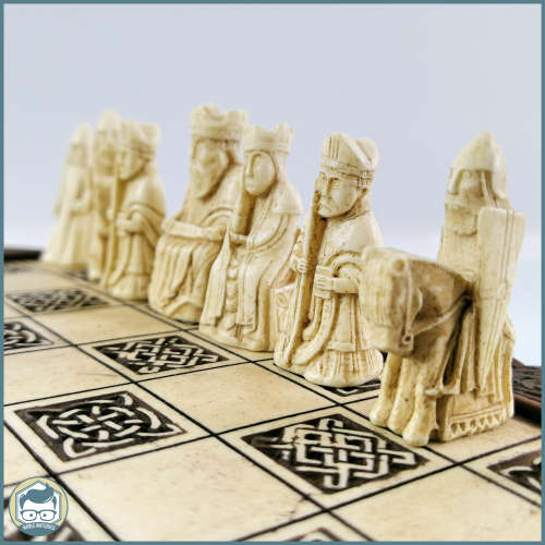 Highly Detailed Isle Of Lewis History Craft Chess Set!!! Fantastic Condition!!!