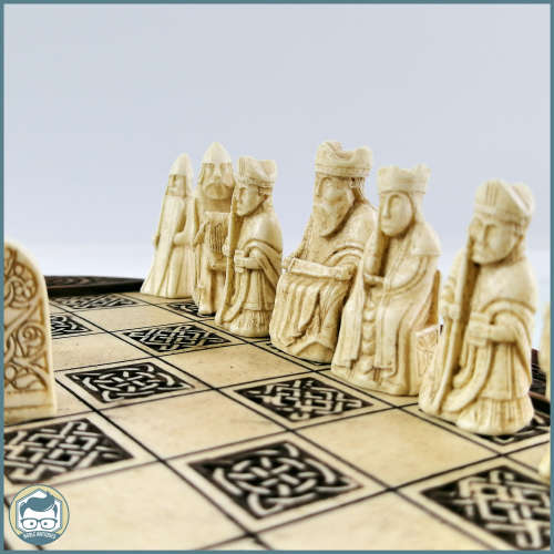 Highly Detailed Isle Of Lewis History Craft Chess Set!!! Fantastic Condition!!!