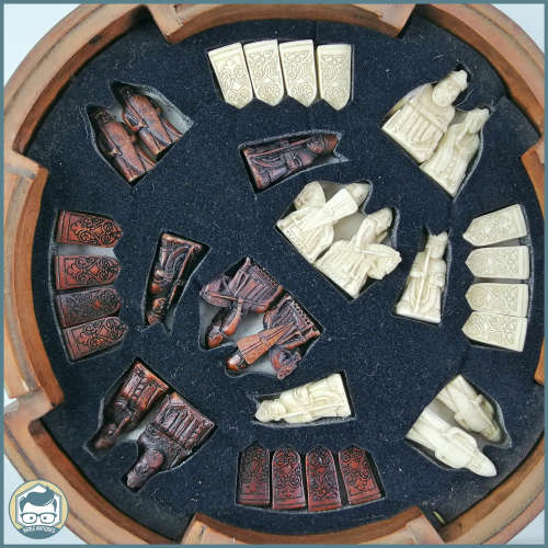 Highly Detailed Isle Of Lewis History Craft Chess Set!!! Fantastic Condition!!!