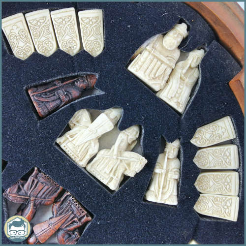 Highly Detailed Isle Of Lewis History Craft Chess Set!!! Fantastic Condition!!!