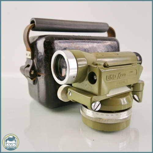 Vintage c1950`s GKO Kern Aarau Theodolite, Made In Switzerland + Original Bakelite Case