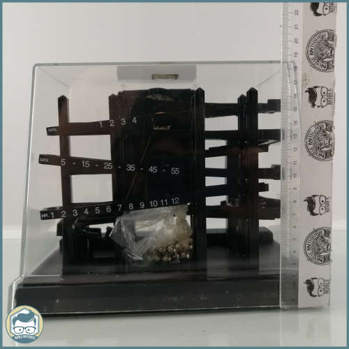 Original Boxed DC Powered Time Machine Rolling Ball Clock!!!