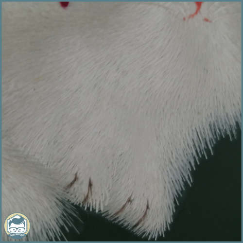 Vintage Rotating Wood and Double Sided Stitched Silk Cat Impression!!!