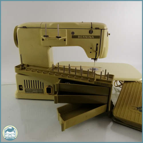 Large Complete Cased Bernina Sewing Machine!!! Not Tested, Selling as display or Parts!!!