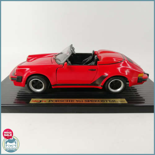 Large Highly Detailed Die Cast Metal Maisto 1989 Porsche 911 Speedster Scale 1:18!!!