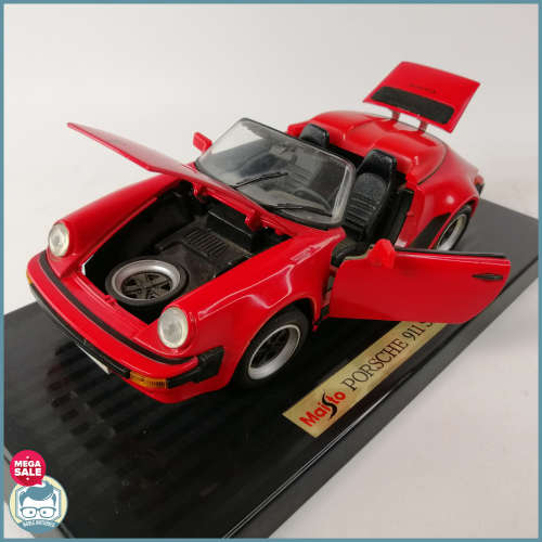 Large Highly Detailed Die Cast Metal Maisto 1989 Porsche 911 Speedster Scale 1:18!!!