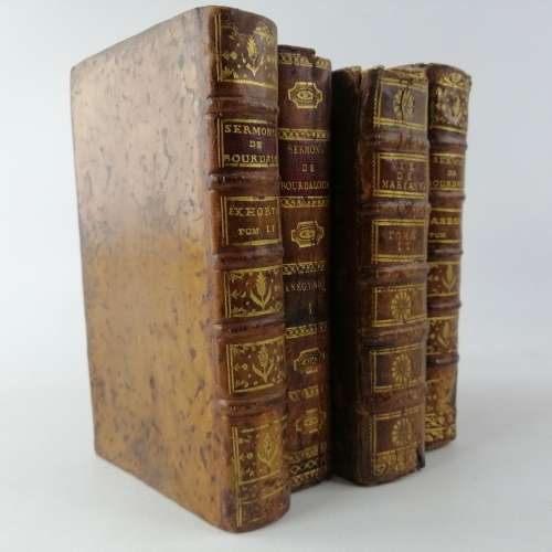 Fantastic!!! Original Leather Bound 1700`s Latin Book Collection!!! Bid For All!!!