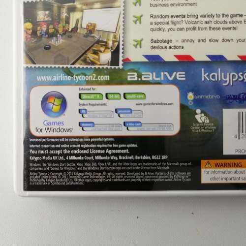 Original Boxed 2011 Airline Tycoon 2!!! PC