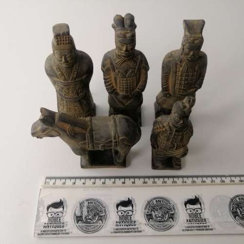 Vintage Boxed Qin Dynasty TerraCotta Warrior Collectible Statuettes!!