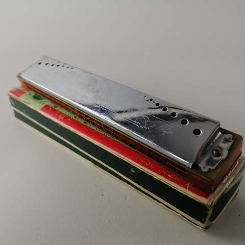 Original Boxed Vintage Blessing Metal Harmonica!!