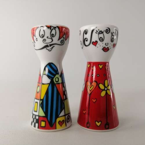 Original Ritzenhoff Marie Peppercorn Salt and Pepper Shakers!!!