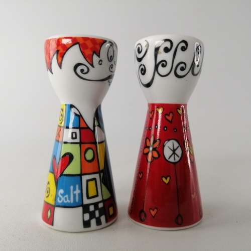 Original Ritzenhoff Marie Peppercorn Salt and Pepper Shakers!!!