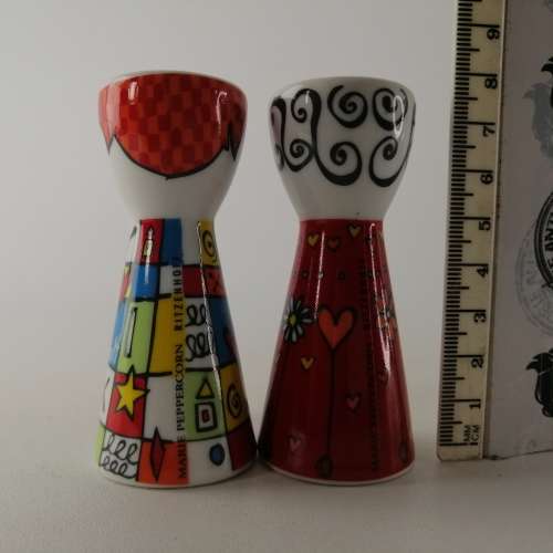 Original Ritzenhoff Marie Peppercorn Salt and Pepper Shakers!!!