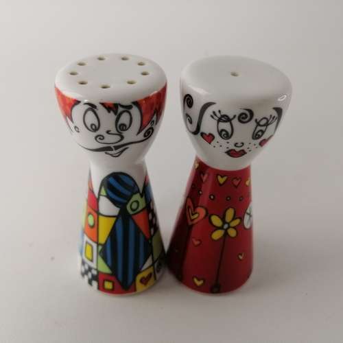 Original Ritzenhoff Marie Peppercorn Salt and Pepper Shakers!!!