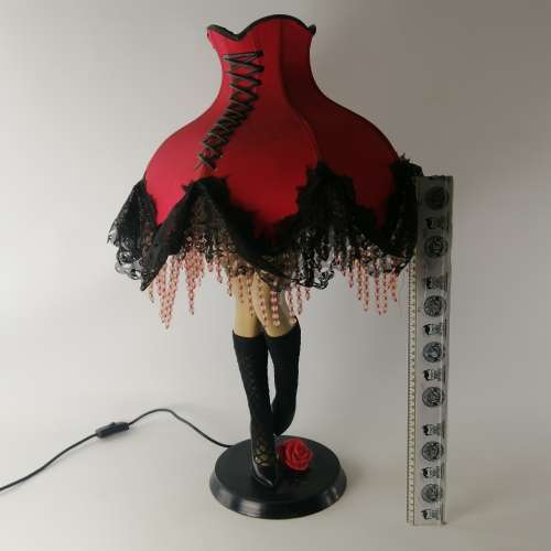 Super Cool!!! Large 800mm Burlesque Themed Sexy Legs Table Lamp!!! Working!!!