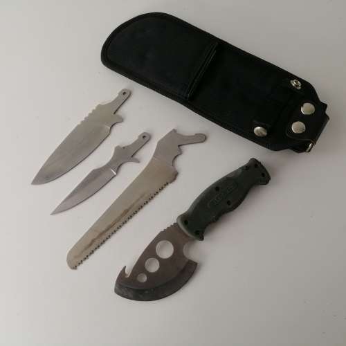 Original Old Timer Multi Blade Outdoor Knife with Sheath!