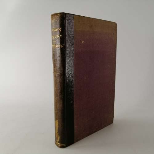 Foil on Leather and Cloth Covered 1876 Survey Of London!!!