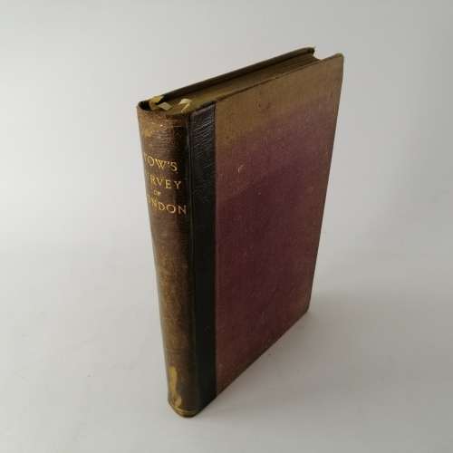 Foil on Leather and Cloth Covered 1876 Survey Of London!!!