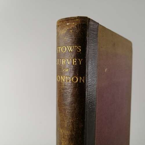 Foil on Leather and Cloth Covered 1876 Survey Of London!!!