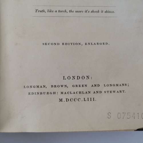 Foil on Leather Covered 1853 Discussions On Philosophy and Literature!!!