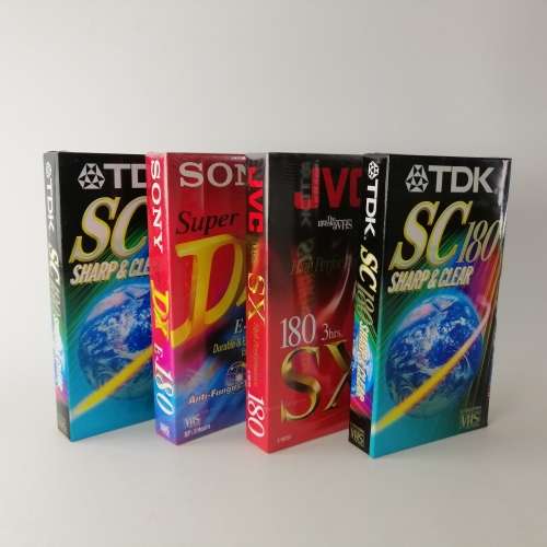 Original Factory Sealed VHS Recordable Tapes!!! Bid For All!!!