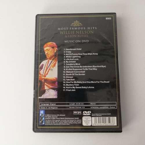 Original Willie Nelson Greatest Hits DVD!!!