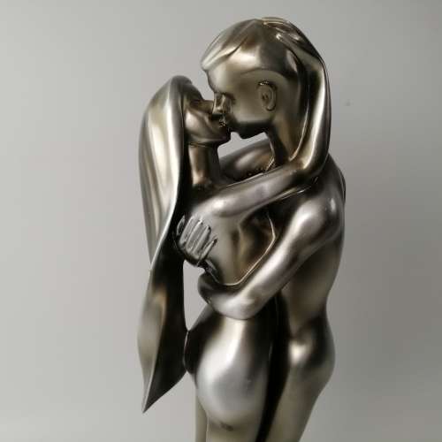 Large Pewter Finished Lovers Statue!!!
