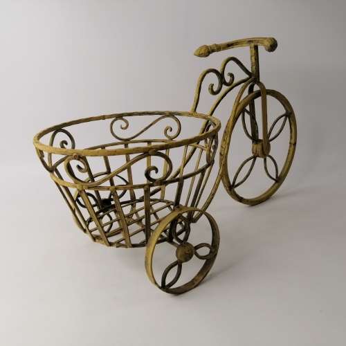 Large Wrought Iron Display Tricycle Planter!!!