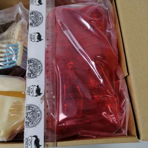 Super Cool!!! Large Transparent Gummi Bear Anatomy Model - Complete, Never Built!!! RED