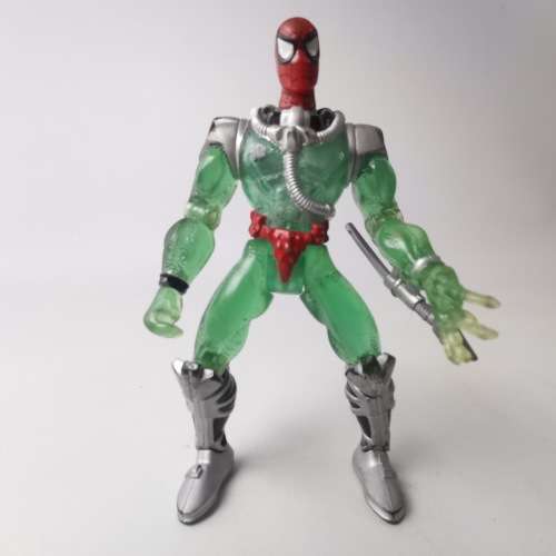 Original 1997 Shark Strap Spider Man Web Splashers Action Figure!!! 130mm Tall