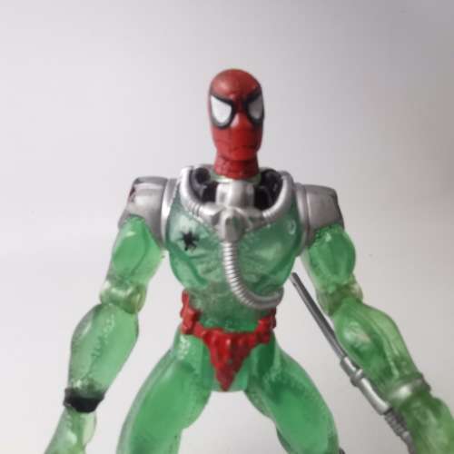 Original 1997 Shark Strap Spider Man Web Splashers Action Figure!!! 130mm Tall