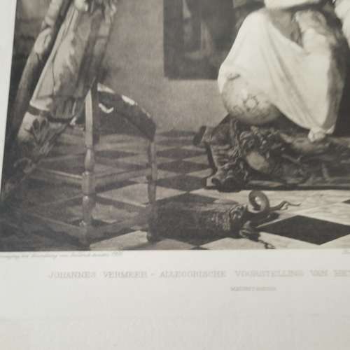 1908 Photogravure Print - Johannes Vermeer - Voorstelling van het Nieuwe Testament!!!