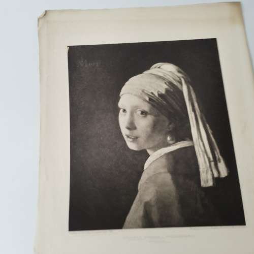 1908 Photogravure Print - Johannes Vermeer - Meisje Skopje!!!