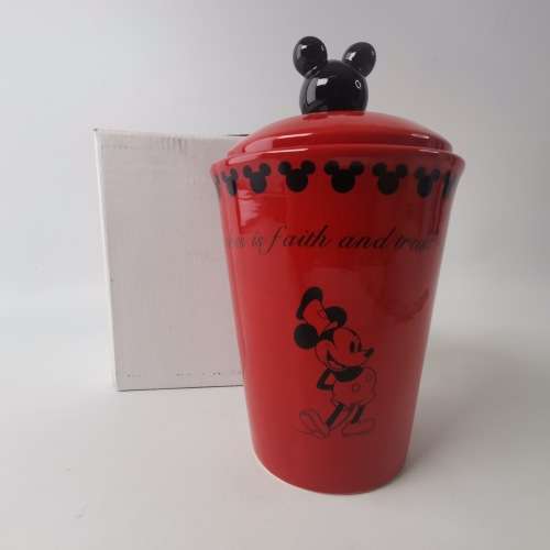 Original Boxed Disney Glazed Porcelain Cookie Jar!!!