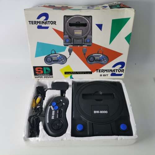 Original Boxed Terminator 2 8 Bit Vintage Game Console!!! Complete, Ready To Play!!!