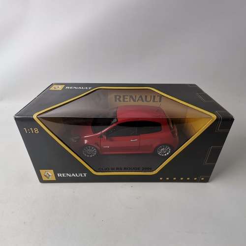 Original Boxed Solido 2006 Renault Clio III Rouge Trophy Scale 1:18!!!