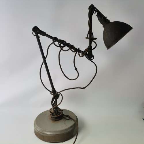 Fantastic Find!!! Two LARGE Original Wood Based 1940`s Anglepoise Workshop Lamp!!! Bid per lamp!!!