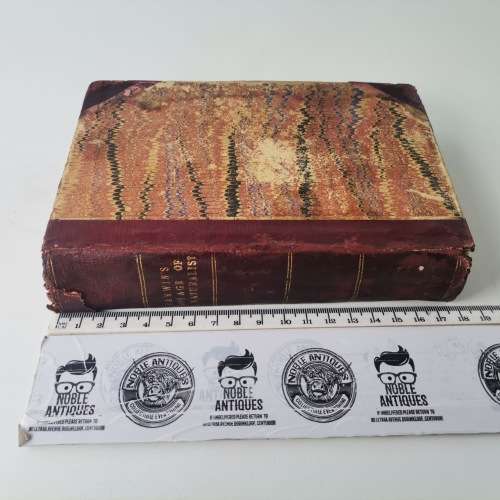 1890 Leather Spine and Corner - Darwin`s Voyage of a Naturalist!