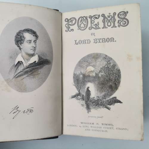 1878 Leather Spine and Corner - The Poetical Works of Lord Byron!!!